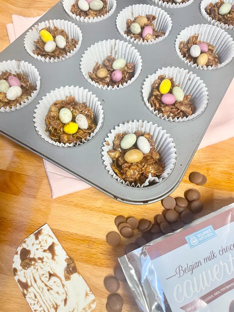 Chocolate cornflake cakes