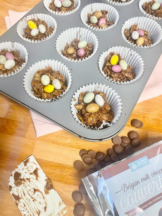 Chocolate cornflake cakes